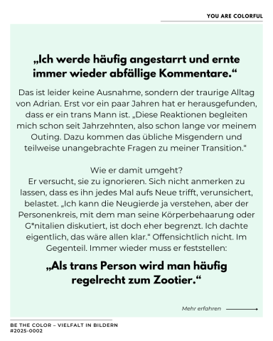 Zitat über häufige Kommentare zur Wahrnehmung und Schwierigkeiten im Alltag.